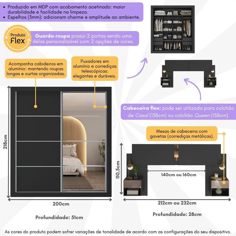 guarda-roupas-casal-e-cabeceira-com-2-mesas-de-cabeceira-e-espelhos-multimoveis-mp4328-preto