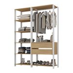 guarda-roupas-closet-modulado-135cm-2-pecas-com-2-gavetas-e-cabideiro-multimoveis-mp4320-branco-madeirado