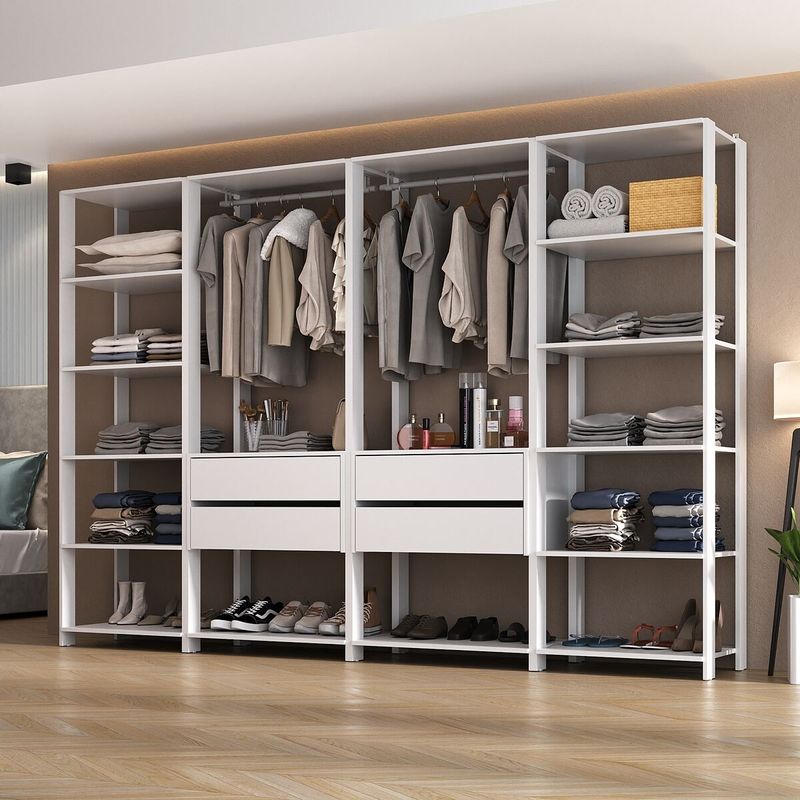 guarda-roupas-closet-modulado-270cm-4-pecas-com-4-gavetas-e-cabideiros-multimoveis-mp4321-branco