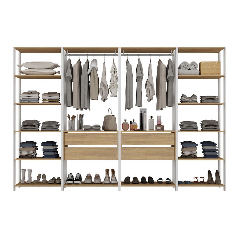 guarda-roupas-closet-modulado-270cm-4-pecas-com-4-gavetas-e-cabideiros-multimoveis-mp4321-branco-madeirado