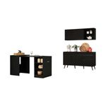 armario-de-cozinha-aereo-com-balcao-para-pia-e-mesa-dobravel-multimoveis-mp2256-preto