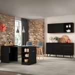 armario-de-cozinha-aereo-com-balcao-para-pia-e-mesa-dobravel-multimoveis-mp2256-preto