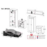 quarto-infantil-completo-com-cama-carro-para-colchao-88x188cm-multimoveis-mp4340-branco-vermelho