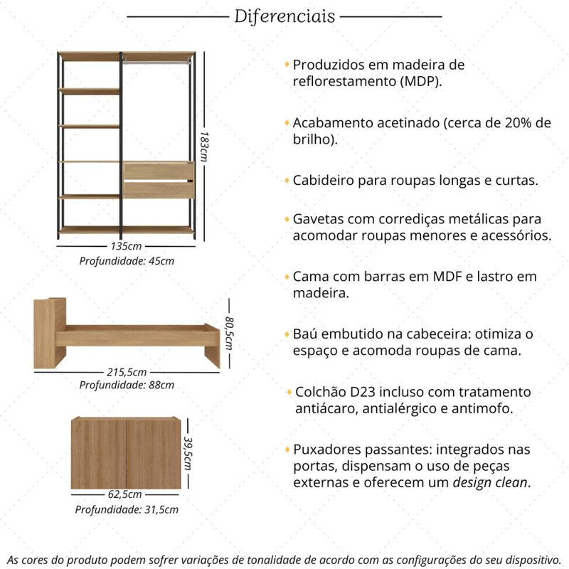 quarto-completo-com-cama-solteiro-com-colchao-incluso-e-bau-embutido-multimoveis-mp4343-preto-madeirado