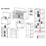 quarto-infantil-completo-com-berco-3-em-1-para-colchao-130x60cm-multimoveis-mp4344-branco-colorido