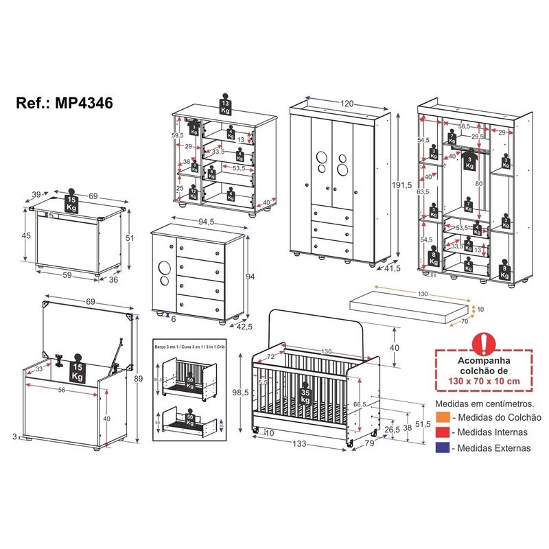 quarto-infantil-completo-com-berco-americano-3-em-1-com-colchao-incluso-multimoveis-mp4346-branco