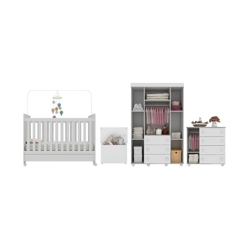 quarto-infantil-completo-com-berco-americano-3-em-1-com-colchao-incluso-multimoveis-mp4346-branco