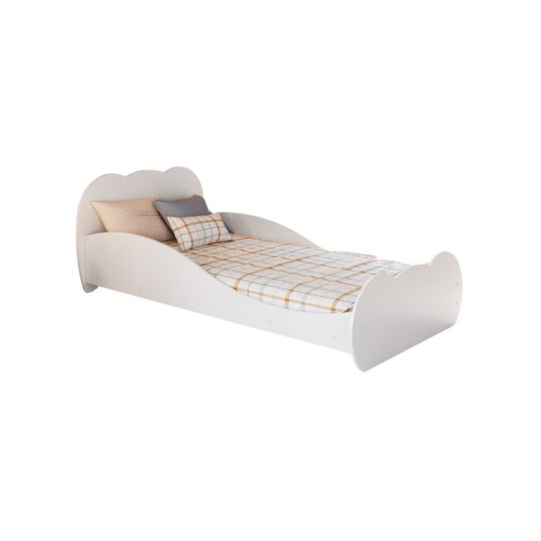 Cama de Solteiro para Colchão 88x188cm 100% MDF Multimóveis MP4351 Branco