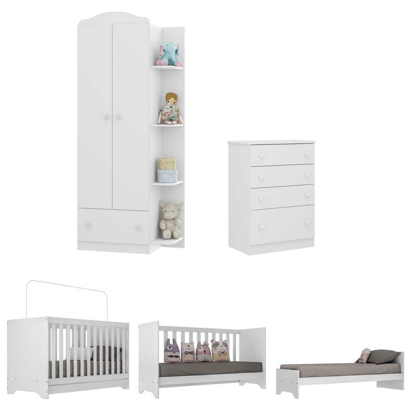 quarto-infantil-completo-com-berco-3-em-1-com-colchao-incluso-multimoveis-mp4354-branco-colorido