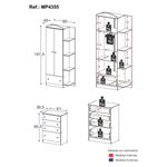 guarda-roupa-infantil-2-portas-1-gaveta-com-comoda-4-gavetas-joao-e-maria-multimoveis-mp4355-branco-colorido