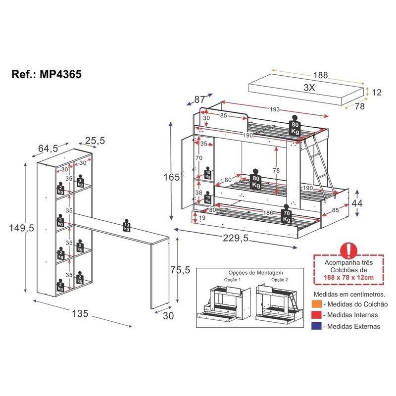 treliche-com-colchoes-inclusos-1-porta-e-escrivaninha-multimoveis-mp4365-branco