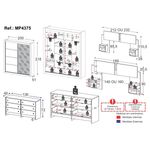 quarto-completo-com-cabeceira-casal-queen-guarda-roupa-e-comoda-multimoveis-mp4375-branco-lacca-fume