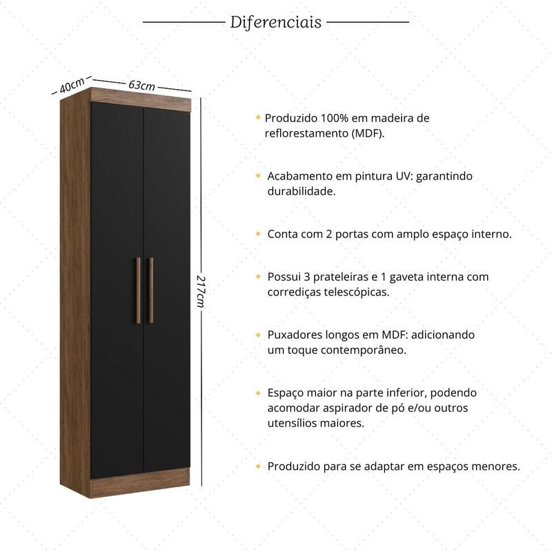 armario-multiuso-de-lavanderia-2-portas-multimoveis-cr35264-castanho-preto