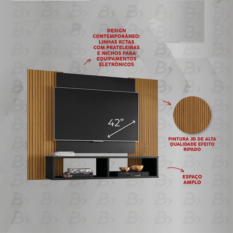 painel-para-tv-ate-42-polegadas-com-nichos-multimoveis-cr45289-preto-fosco-ripado