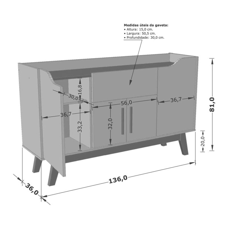 aparador-buffet-com-4-portas-e-1-gaveta-retro-136cm-multimoveis-cr50102-off-white-cinamomo