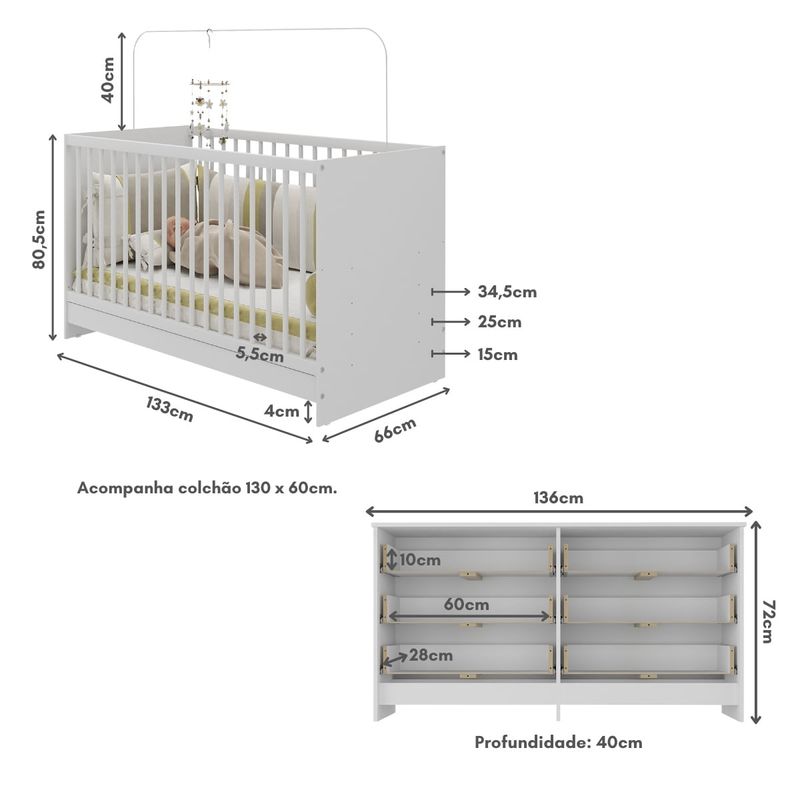 berco-3-em-1-com-colchao-incluso-e-comoda-framboesa-multimoveis-mp4296-branco