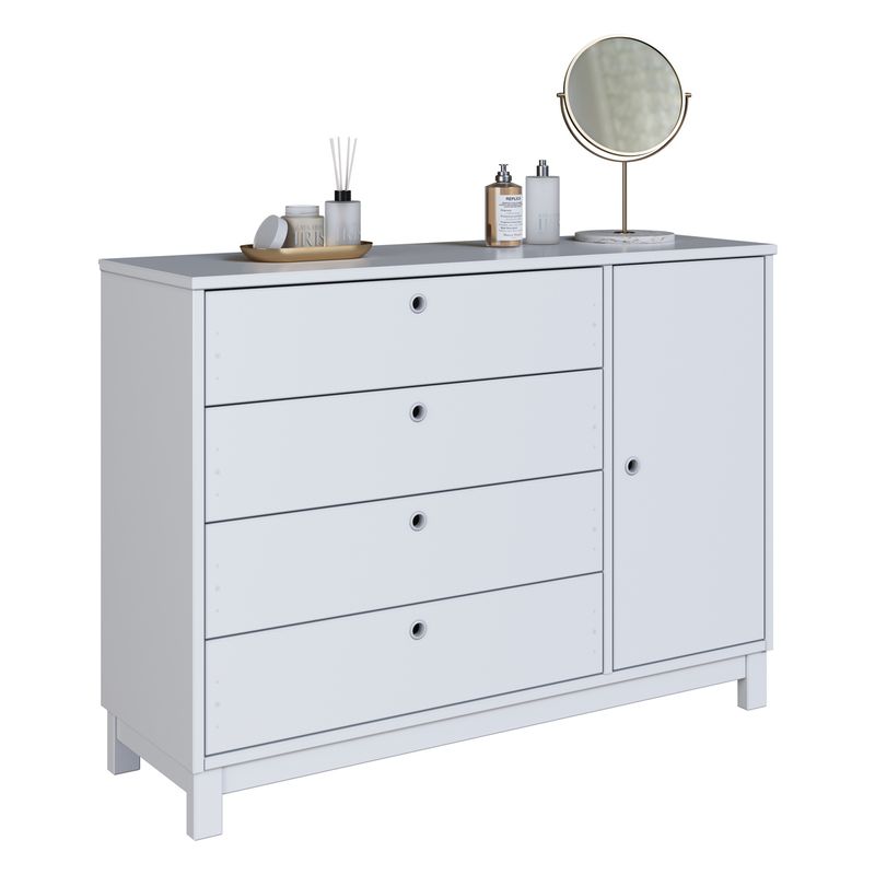 comoda-de-madeira-macica-com-1-porta-e-4-gavetas-110cm-multimoveis-cr35279-branco