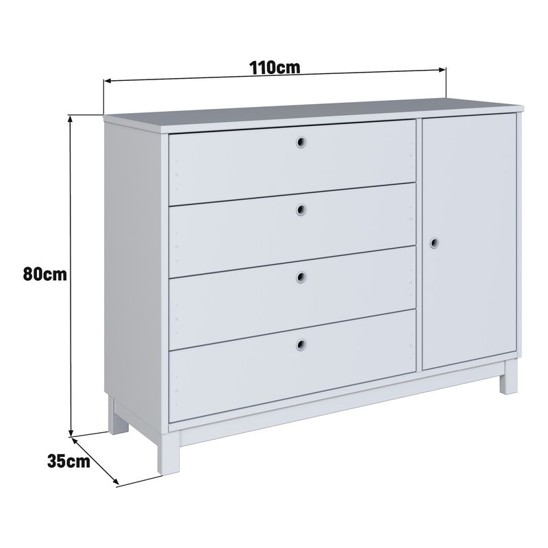comoda-de-madeira-macica-com-1-porta-e-4-gavetas-110cm-multimoveis-cr35279-branco