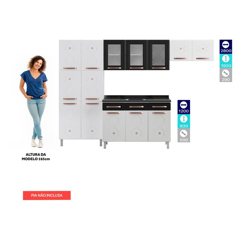 cozinha-completa-modulada-de-aco-4-pecas-com-vidros-e-gabinete-pia-multimoveis-cr20352-branco-preto