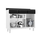 balcao-de-cozinha-de-aco-com-tampo-3-portas-e-3-gavetas-120cm-multimoveis-cr20354-branco-preto
