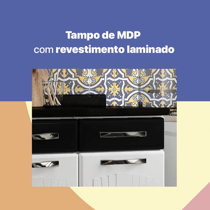 balcao-de-cozinha-de-aco-com-tampo-3-portas-e-3-gavetas-120cm-multimoveis-cr20354-branco-preto