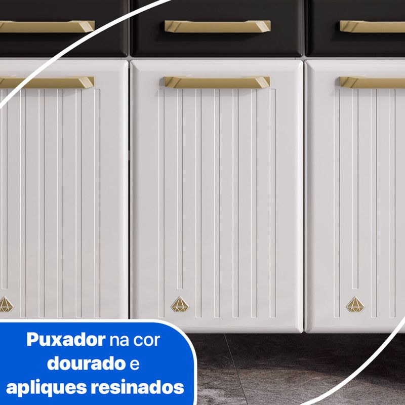 balcao-de-cozinha-de-aco-com-tampo-3-portas-e-3-gavetas-105cm-multimoveis-cr20360-branco-preto