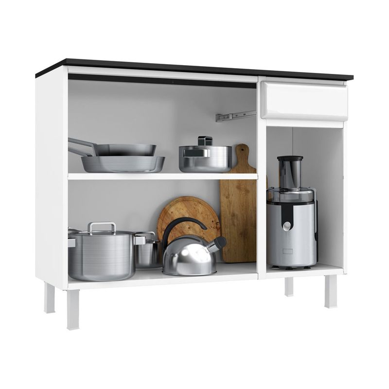 balcao-de-cozinha-de-aco-com-tampo-3-portas-e-1-gaveta-105cm-multimoveis-cr20361-branco