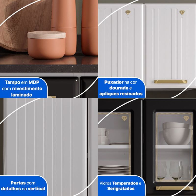 cozinha-completa-modulada-aco-4-pecas-com-balcao-com-tampo-multimoveis-cr20370-branco-preto