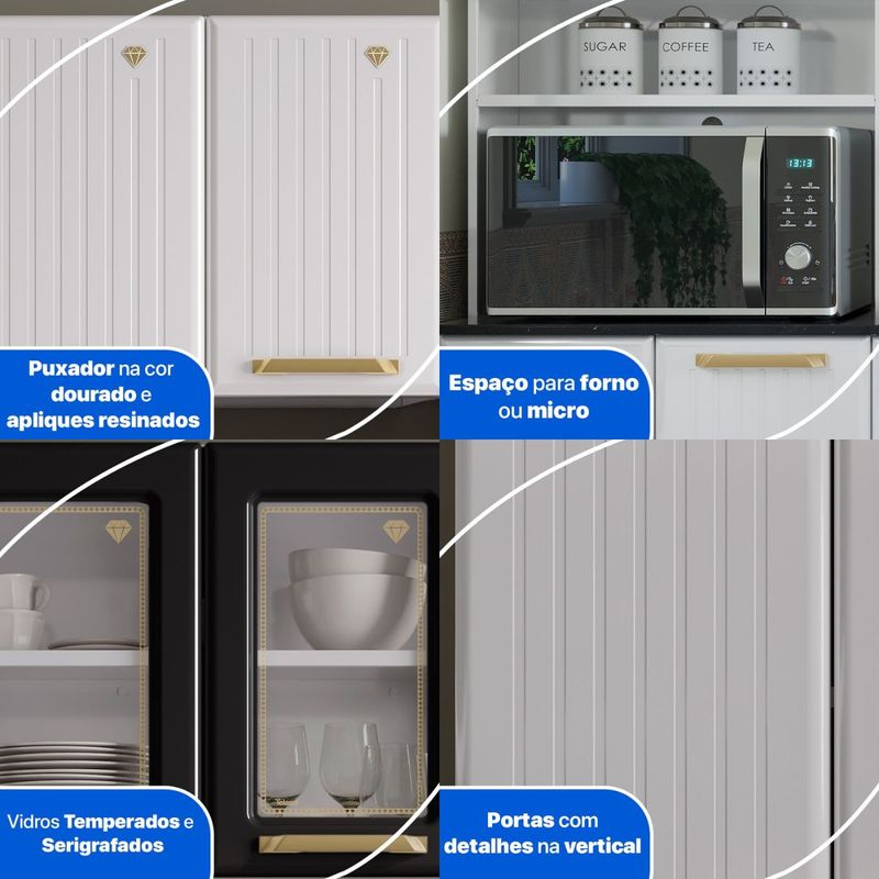 cozinha-completa-de-aco-4-pecas-armario-para-forno-micro-e-balcao-multimoveis-cr20371-branco-preto