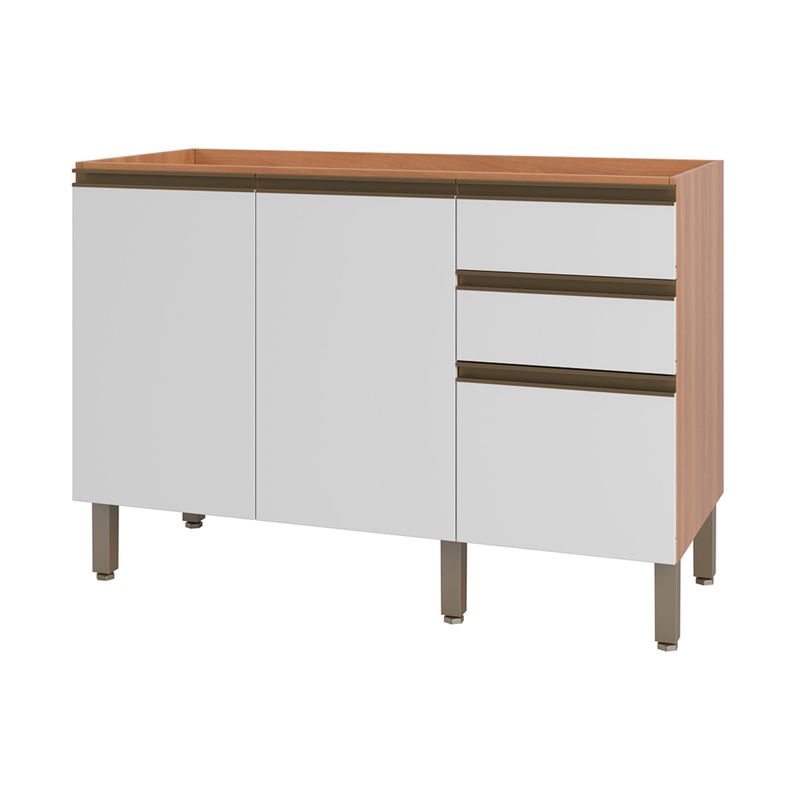 balcao-de-cozinha-gabinete-pia-com-2-portas-e-3-gavetas-120cm-multimoveis-cr20397-freijo-branco