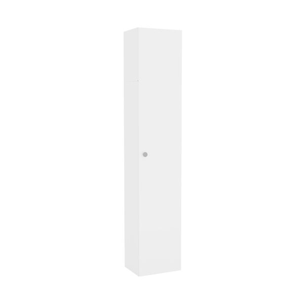 Armário de Lavanderia com 1 Porta e Gancho para Vassouras Multimóveis CR30044 Branco
