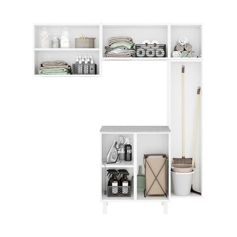 conjunto-armario-de-lavanderia-4-pecas-com-balcao-multimoveis-cr30046-branco