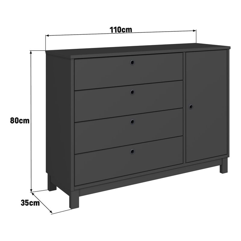 comoda-de-madeira-macica-com-1-porta-e-4-gavetas-110cm-multimoveis-cr35279-charcoal