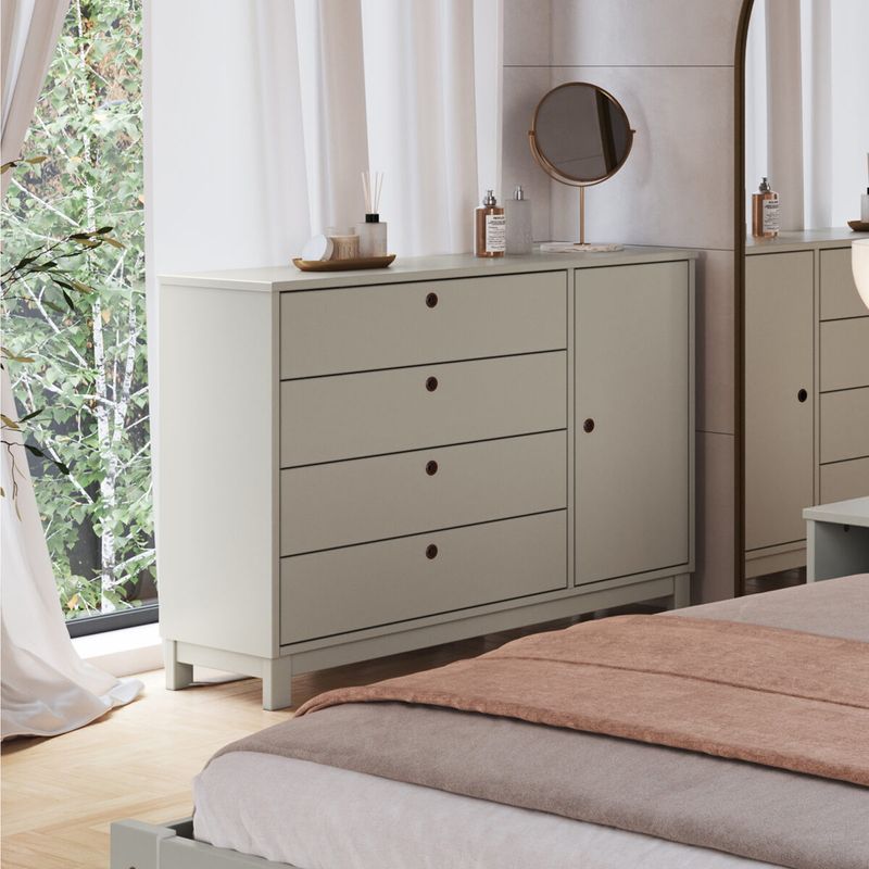 comoda-de-madeira-macica-com-1-porta-e-4-gavetas-110cm-multimoveis-cr35279-verde-frost