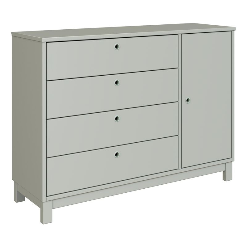 comoda-de-madeira-macica-com-1-porta-e-4-gavetas-110cm-multimoveis-cr35279-verde-frost