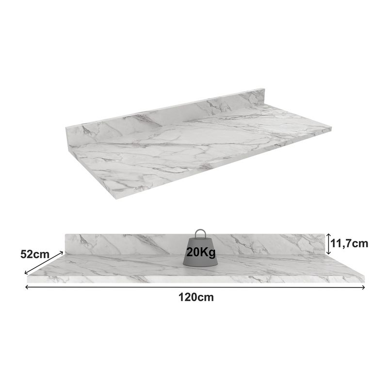 tampo-mdp-25mm-para-balcao-de-cozinha-120cm-multimoveis-cr20415-marmore-branco