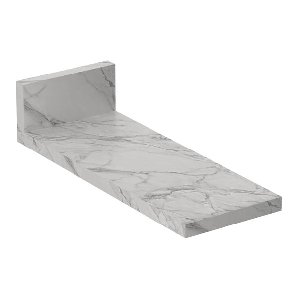 Tampo MDP 25mm para Balcão de Cozinha 20cm Multimóveis CR20420 Mármore Branco