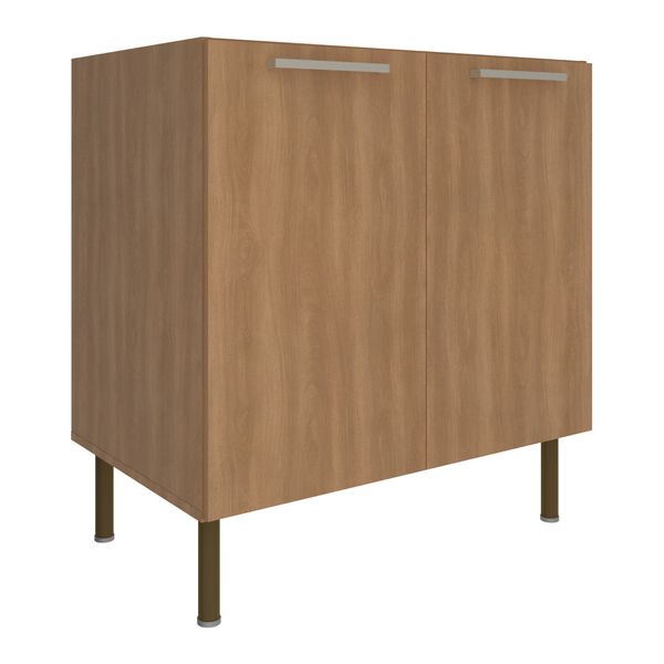 Balcão de Cozinha com 2 Portas 80cm Multimóveis CR20424 Freijó