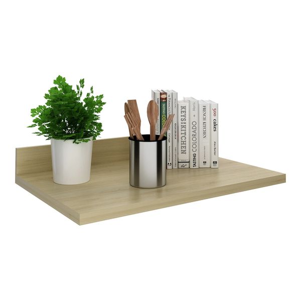 Tampo 100% MDF 30mm para Balcão de Cozinha 80cm Multimóveis CR20437 Carvalho Tropical