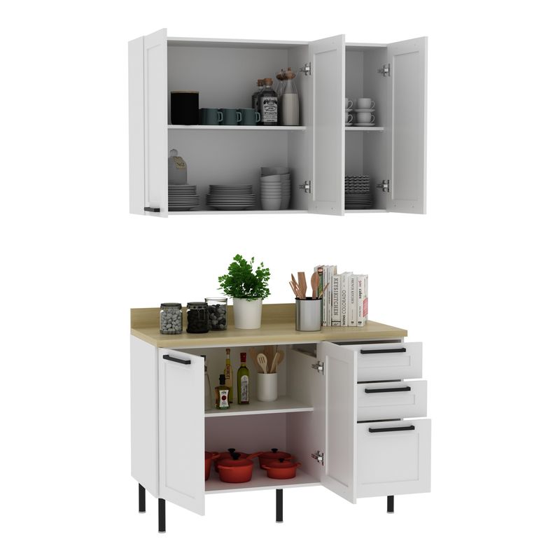cozinha-compacta-mdf-com-armario-e-balcao-com-tampo-120cm-multimoveis-cr20452-branco-carvalho-tropical