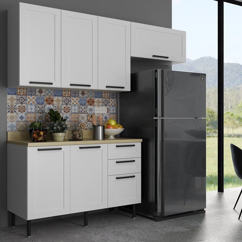 cozinha-compacta-mdf-3-pecas-com-armarios-e-balcao-com-tampo-multimoveis-cr20456-branco-carvalho-tropical
