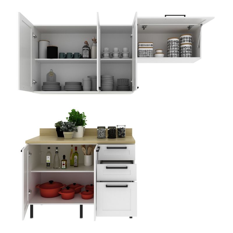 cozinha-compacta-mdf-3-pecas-com-armarios-e-balcao-com-tampo-multimoveis-cr20456-branco-carvalho-tropical