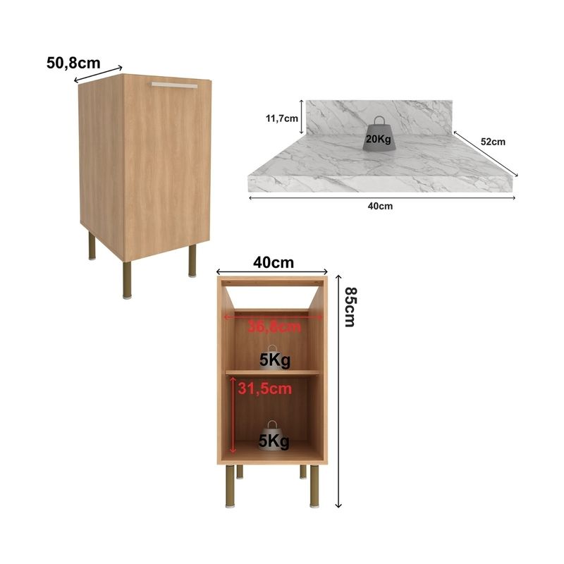 balcao-de-cozinha-com-tampo-e-1-porta-40cm-multimoveis-cr20458-freijo-marmore-branco