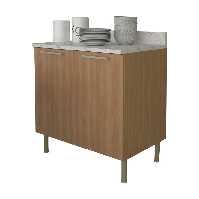 balcao-de-cozinha-com-tampo-e-2-portas-80cm-multimoveis-cr20460-freijo-marmore-branco