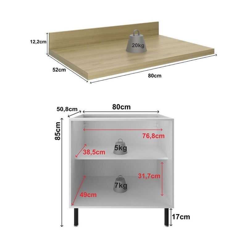 balcao-de-cozinha-em-mdf-com-tampo-e-2-portas-80cm-multimoveis-cr20463-branco-carvalho-tropical