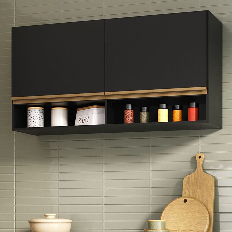 armario-de-cozinha-aereo-105cm-2-portas-e-nichos-veneza-multimoveis-mp2259-preto-dourado