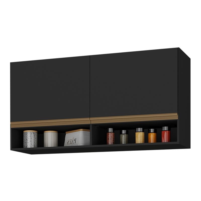 armario-de-cozinha-aereo-105cm-2-portas-e-nichos-veneza-multimoveis-mp2259-preto-dourado