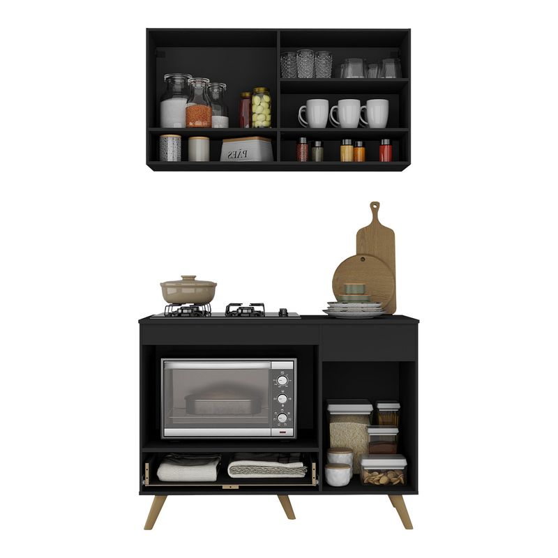 armario-de-cozinha-modulada-compacta-105cm-com-balcao-para-cooktop-veneza-multimoveis-mp2260-preto-dourado