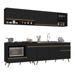 armario-de-cozinha-modulada-compacta-4-pcs-com-balcao-para-cooktop-veneza-multimoveis-mp2261-preto-dourado