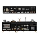 armario-de-cozinha-modulada-compacta-4-pcs-com-balcao-para-cooktop-veneza-multimoveis-mp2261-preto-dourado